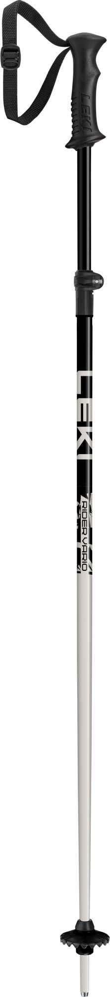 Bastoncini da downhill regolabili Leki Rider Vario, colore nero-grigio caldo.